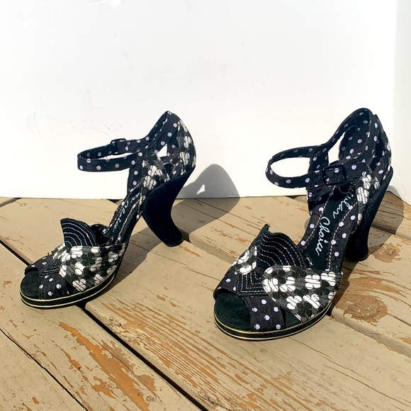 Polka dot pumps IRREGULAR CHOICE black white 36.5 - Picture 2 of 12